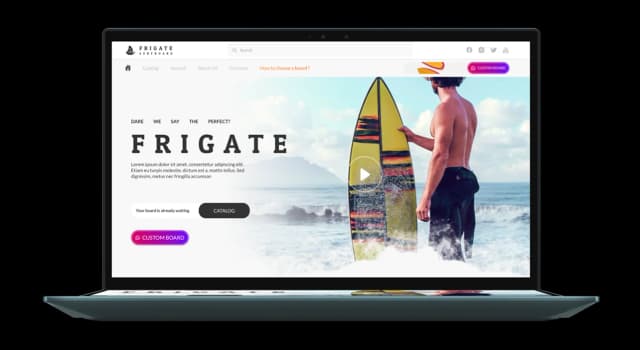 Frigate Surfboards E-Commerce Platform
